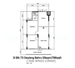 Blk 73 Geylang Bahru (Kallang/Whampoa), HDB 3 Rooms #620775961